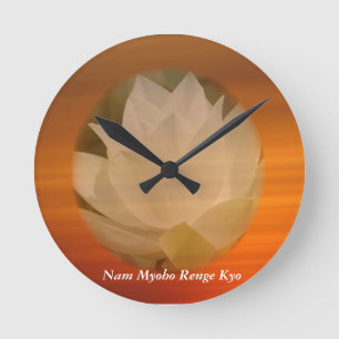 Redondo Mediano Reloj budista SGI