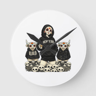 Redondo Mediano Reloj Calavera & Coo