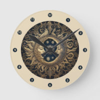 Reloj celestial de pared lunar