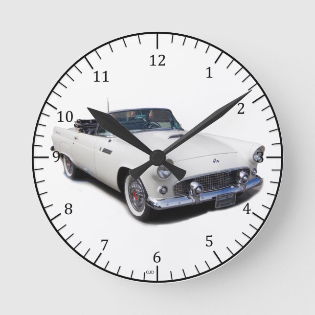 Redondo Mediano Reloj convertible en blanco de 1955 (Anverso)