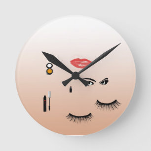 Redondo Mediano Reloj cosmético