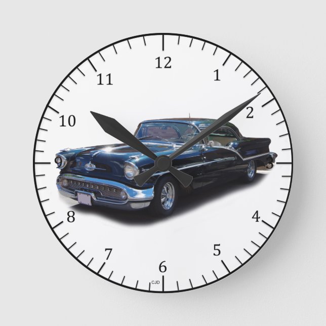 Redondo Mediano Reloj de 1957 Olds 88 (Anverso)