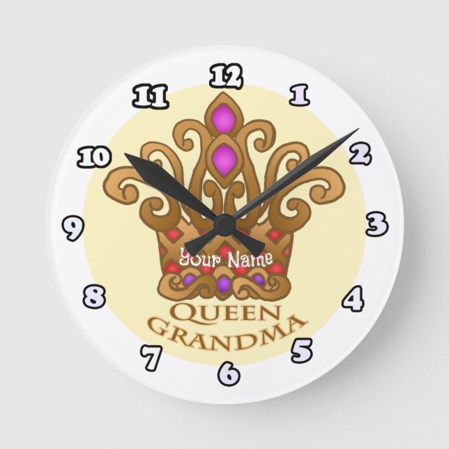 Redondo Mediano Reloj de Abuela Reina  (Anverso)