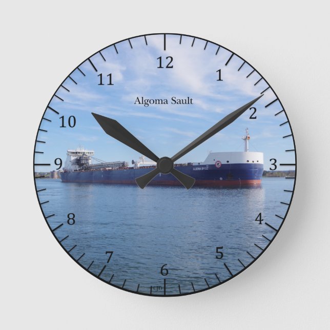 Redondo Mediano reloj de Algoma Sault (Anverso)