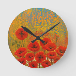 Redondo Mediano Reloj de amapola