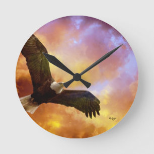 Redondo Mediano Reloj de American Eagle de la perseverencia de