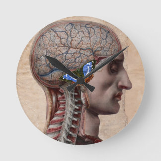 Redondo Mediano Reloj de anatomía de cabezales