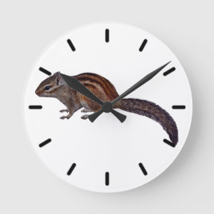 Redondo Mediano Reloj de Ardilla de Tierra (Elegir Color)