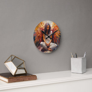 Redondo Mediano Reloj de arte moderno -