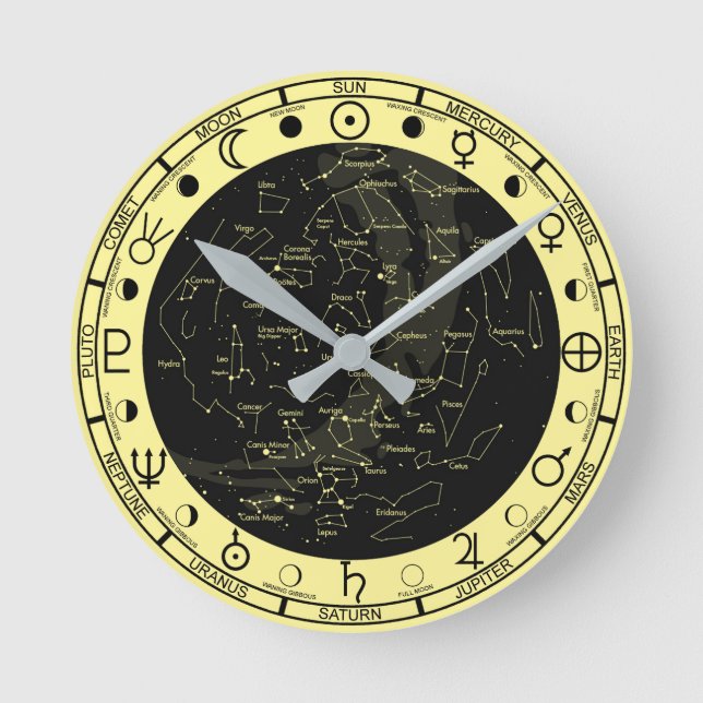 Redondo Mediano Reloj de astronomía (Anverso)