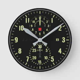 Redondo Mediano Reloj de avión