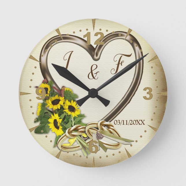 Redondo Mediano Reloj de ayuno (Anverso)
