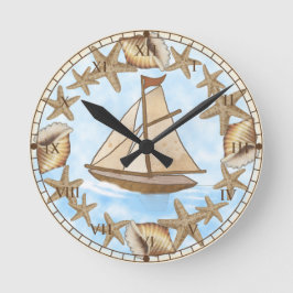 Redondo Mediano reloj de barco Marinero Antiguo