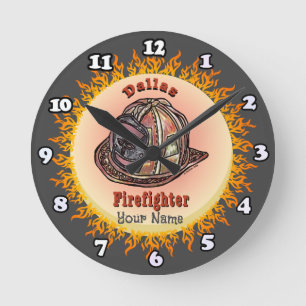 Redondo Mediano Reloj de bombero de Dallas
