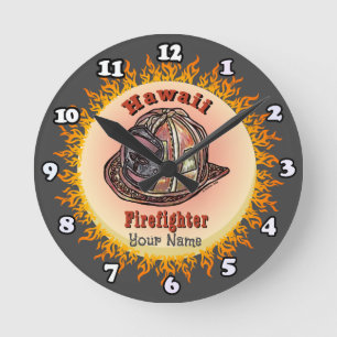 Redondo Mediano Reloj de Bombero de Hawaii