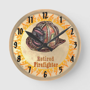 Redondo Mediano Reloj de Bombero Jubilado