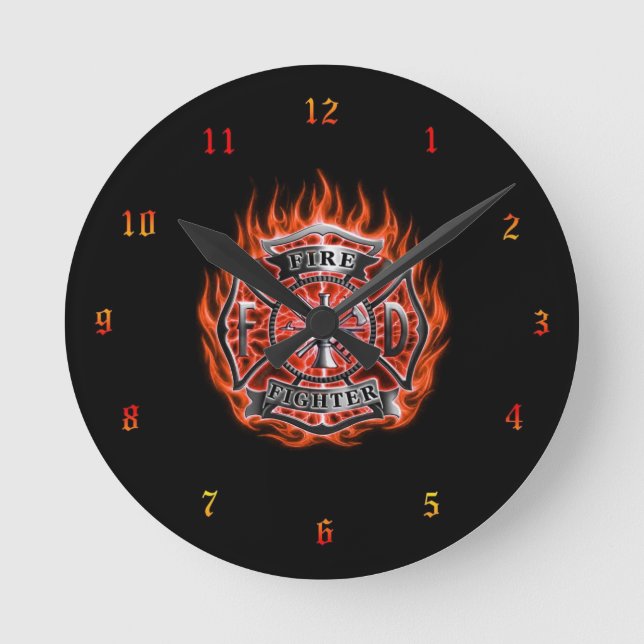 Redondo Mediano Reloj de bomberos (Anverso)
