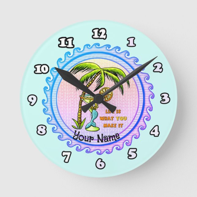 Redondo Mediano reloj de buena vida de sirena (Anverso)