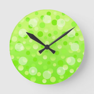 Redondo Mediano Reloj de 'burbujas' de Lime Fizz