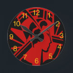 Redondo Mediano Reloj de cabeza Art Deco<br><div class="desc">Reloj de cabeza Art Deco</div>
