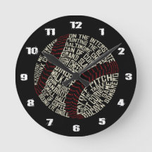 Reloj de Calligram de las palabras de argot del