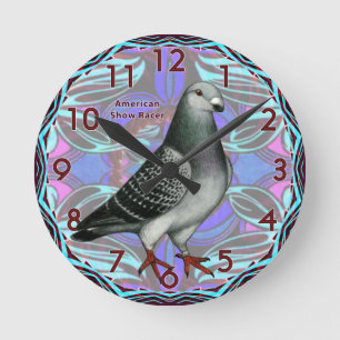 Redondo Mediano Reloj de carreras de espectáculo americano