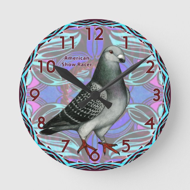 Redondo Mediano Reloj de carreras de espectáculo americano (Anverso)