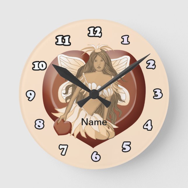 Redondo Mediano Reloj de chocolate (Anverso)