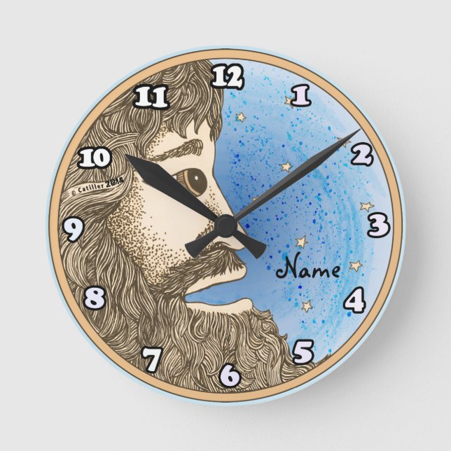 Redondo Mediano Reloj de ciclo (Anverso)