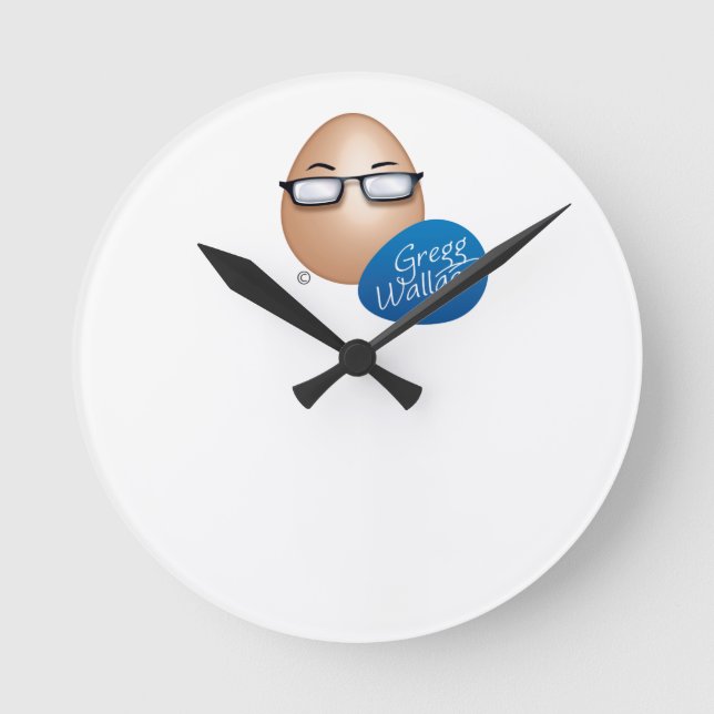 Redondo Mediano Reloj de cocina (Anverso)