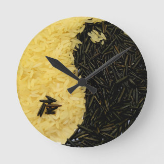 Redondo Mediano Reloj de cocina de Yin Yang Rice