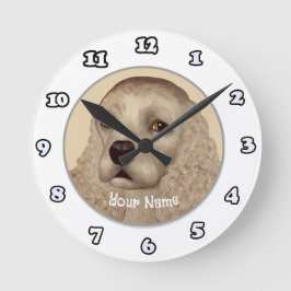 Redondo Mediano Reloj de Cocker Spaniel Dog