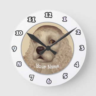 Redondo Mediano Reloj de Cocker Spaniel Dog