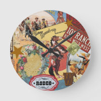 reloj de collage occidental