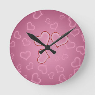 Redondo Mediano Reloj de corazón