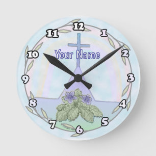 Redondo Mediano reloj de cruz cristiana Primroses