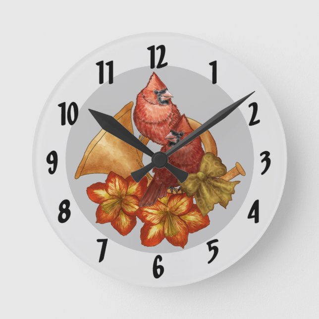 Redondo Mediano Reloj de cuerno de cardenales  (Anverso)
