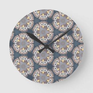 Redondo Mediano reloj de decoración para el hogar con diseño de bú