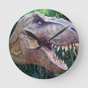 Redondo Mediano Reloj de dinosaurio