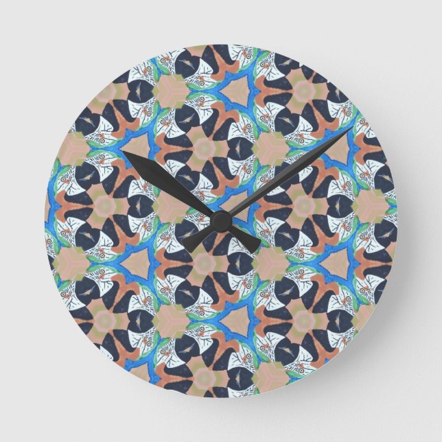 Redondo Mediano reloj de diseño de loro (Anverso)