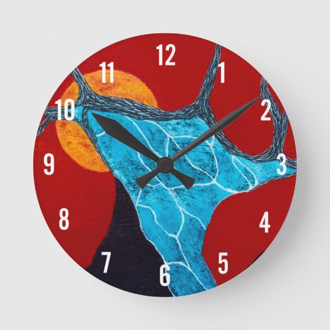 Redondo Mediano Reloj de eclipse (Anverso)