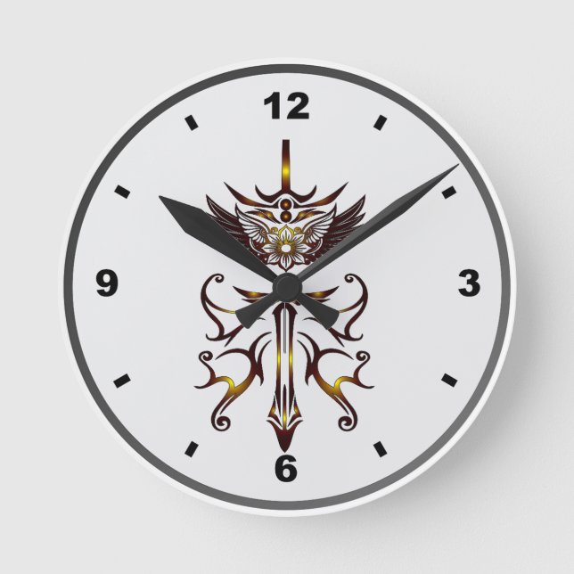 Redondo Mediano Reloj de Espada de Ala (Anverso)