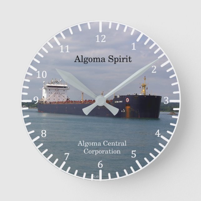 Redondo Mediano Reloj de espíritu de Algoma (Anverso)