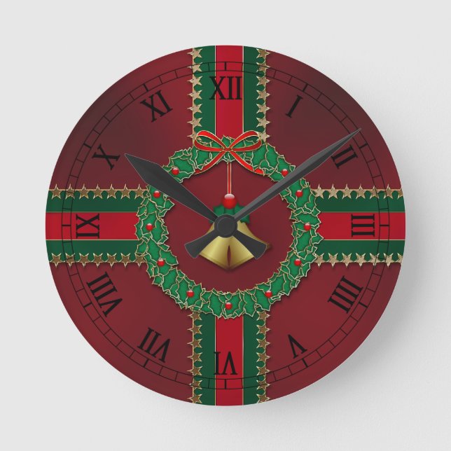Redondo Mediano Reloj de estrellas y tiras (Anverso)