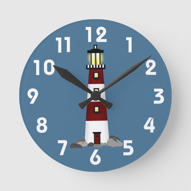 Redondo Mediano Reloj de faro (Anverso)