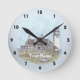 Redondo Mediano Reloj de faro de Cape Cod