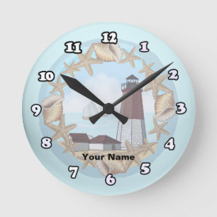 Redondo Mediano Reloj de faro de Point Judith