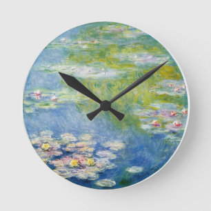 Redondo Mediano Reloj de flores