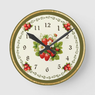 Redondo Mediano Reloj de fresa Loden Green Bavarian Look