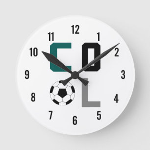 Redondo Mediano Reloj de fútbol Guay (verde)